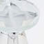 Anika Glass Top Pedestal End Table
