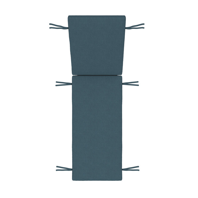Coussin de chaise longue d'extérieur Lani Sunbrella®, L 24 po x P 73 po, Sunbrella Play Lagoon