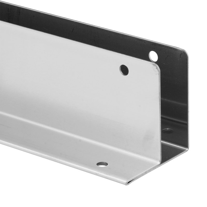 Support mural Prime-Line One Ear, pour panneaux de 1-1 / 4 po, acier inoxydable, finition satinée, paquet de 1