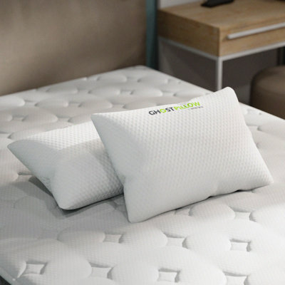 GhostBed Standard Shredded Memory Foam Pillow - 2 Pack
