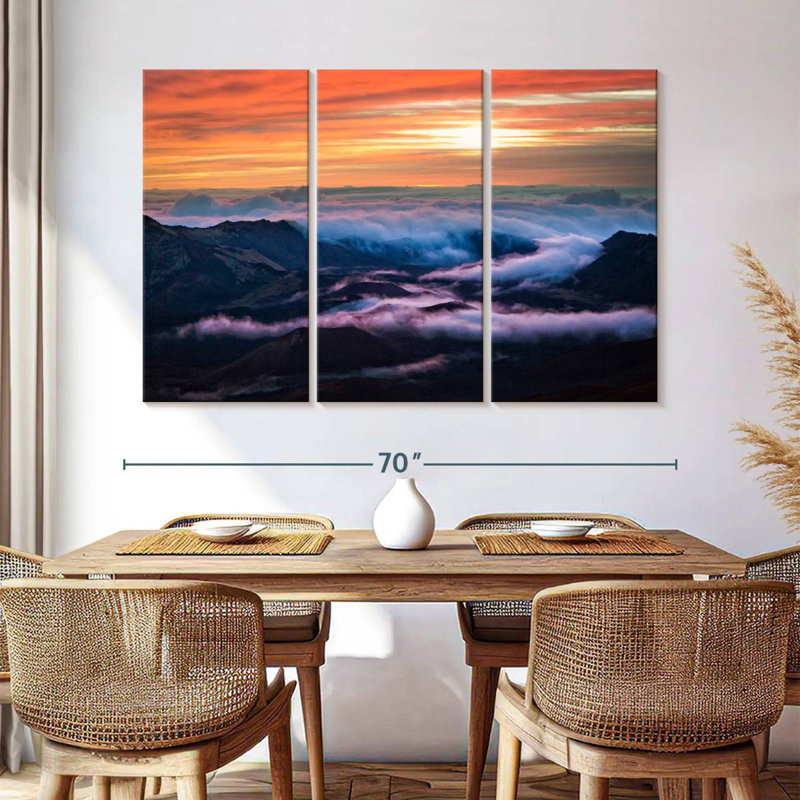 Alvord Cloudy Haleakala Volcano, 42" H x 65" W