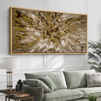 Radiant Burst Vibrant Abstract Modern Art