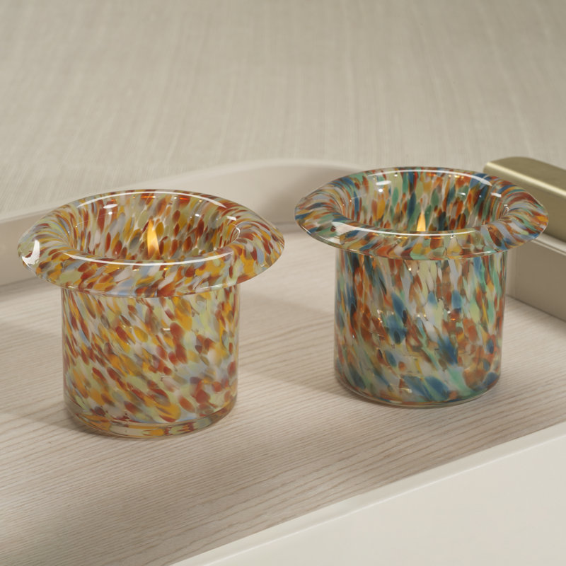 Ensemble de porte-bougie / vase 4 pièces Celia, Multi-couleur