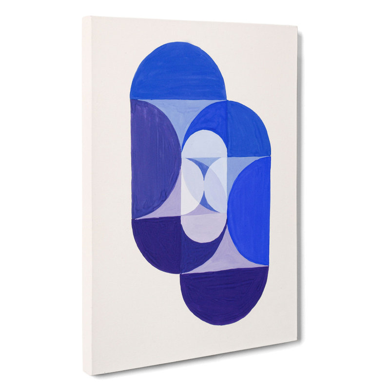 Key Blue by Joseph Schillinger - Wrapped Canvas Painting, 60cm H x 40cm W x 3cm D