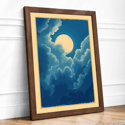 Moon Through Clouds Japandi - Print