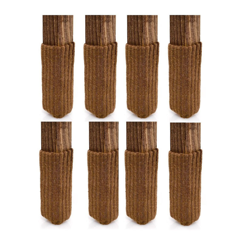 Protecteurs de plancher NancyProtectz, la chaussette de mobilier originale (petite), Brun caramel