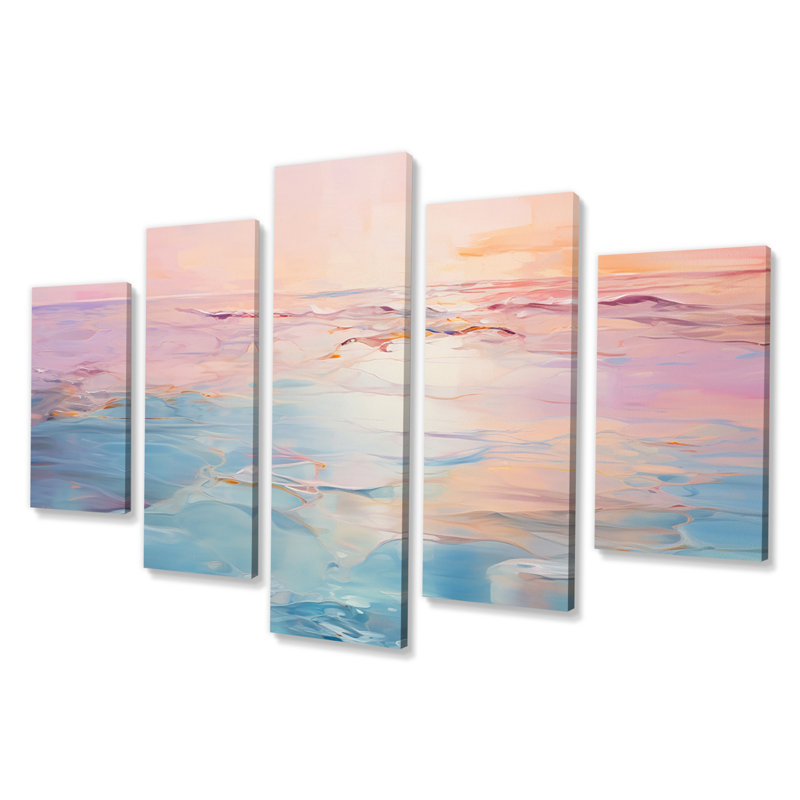 Rambo " Pink And Blue Pastel Sunset " 5 - Pieces