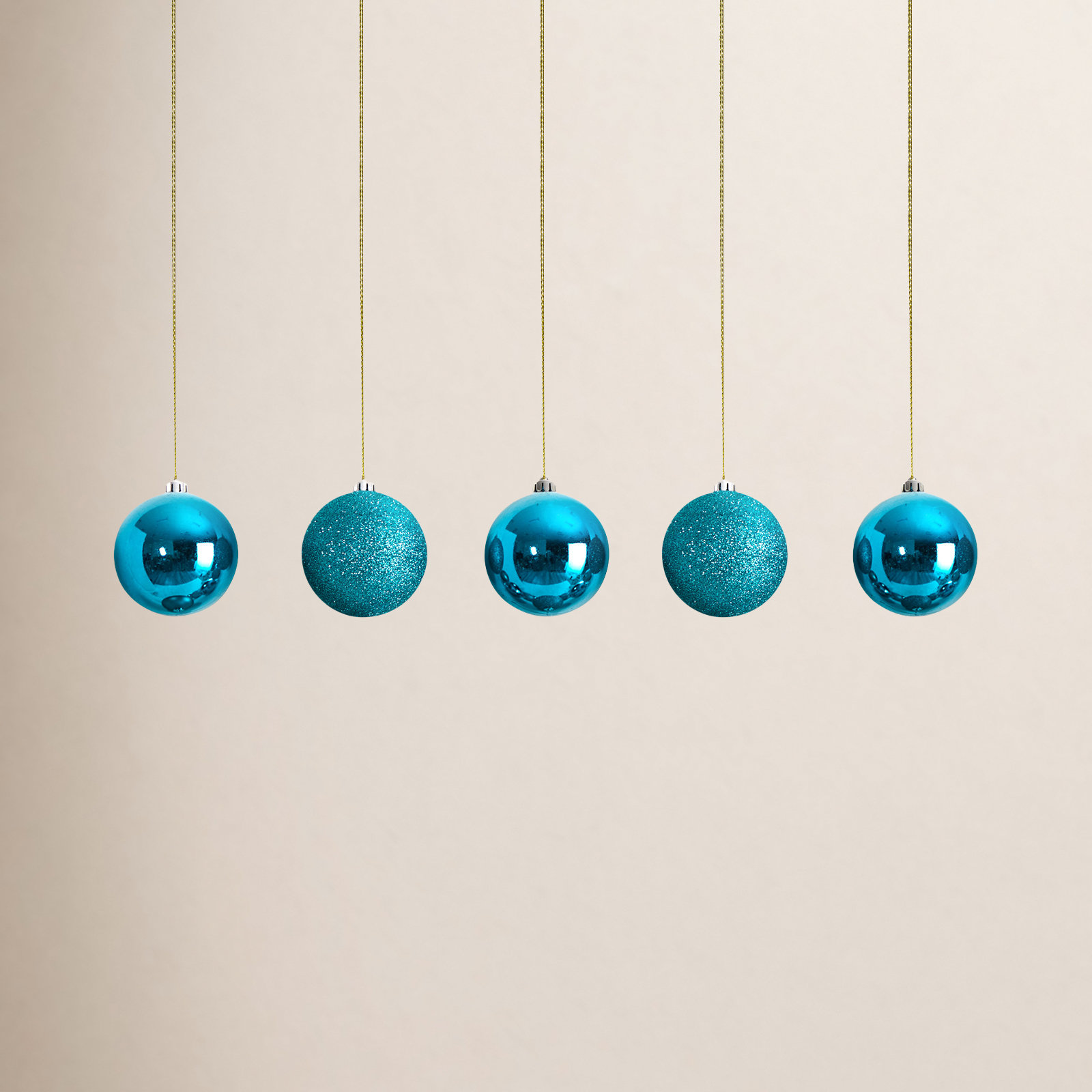 3" Shatterproof Bauble, Teal