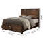Grand lit standard avec rangement Cassandra