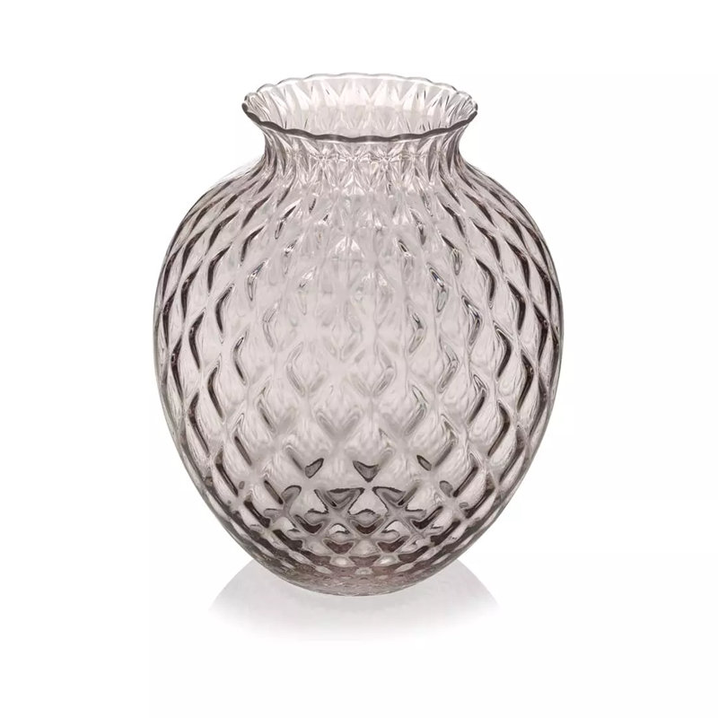 Infiore Vase, 11.2" H x 9.4" W x 9.4" D, Optic Tortoise