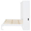 Grand lit blanc à fixation murale - pliable pour plus d'espace et un lit de repos confortable, avec base de matelas-2067099178-2067099181