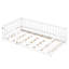 Lit simple pour lit en pin, avec clôture, porte et lattes amovibles, structure en bois de pin blanc-485447982-485448400