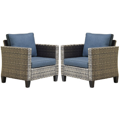 Chaise de patio avec coussins Kaniha