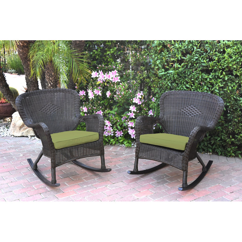 Chaise berçante Batchelder, Miel, Vert