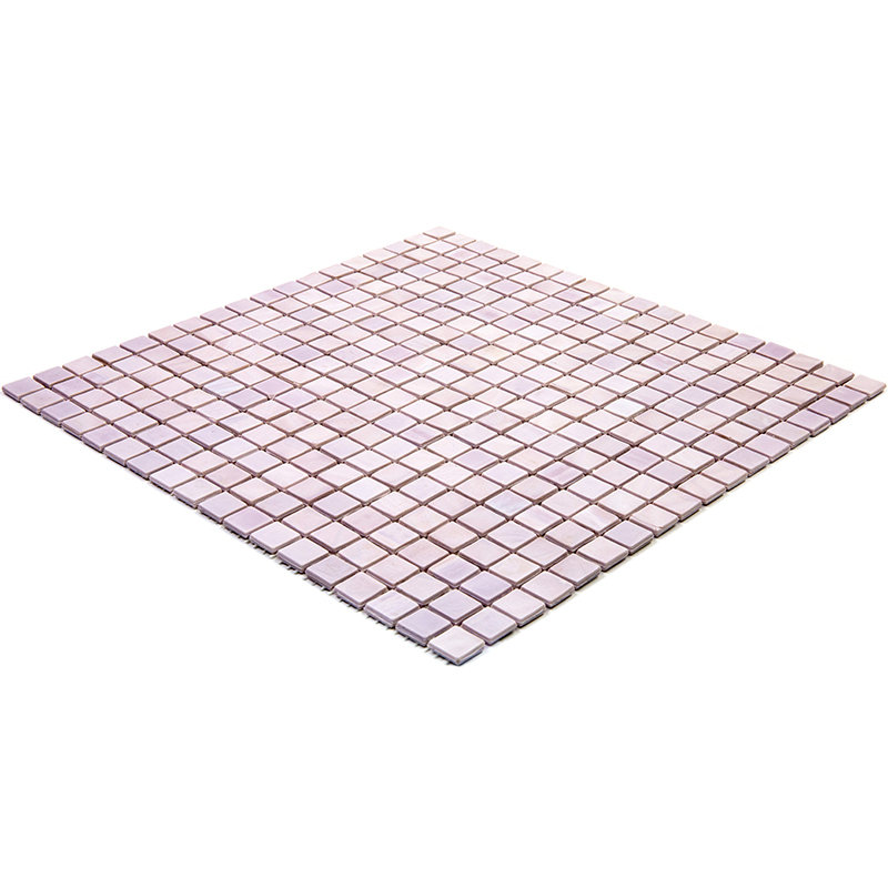 Skosh 0.6" x 0.6" Glass Grid Mosaic Wall & Floor Tile , Lavander
