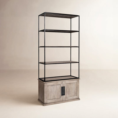 Alex Narrow Etagere Storage Bookcase