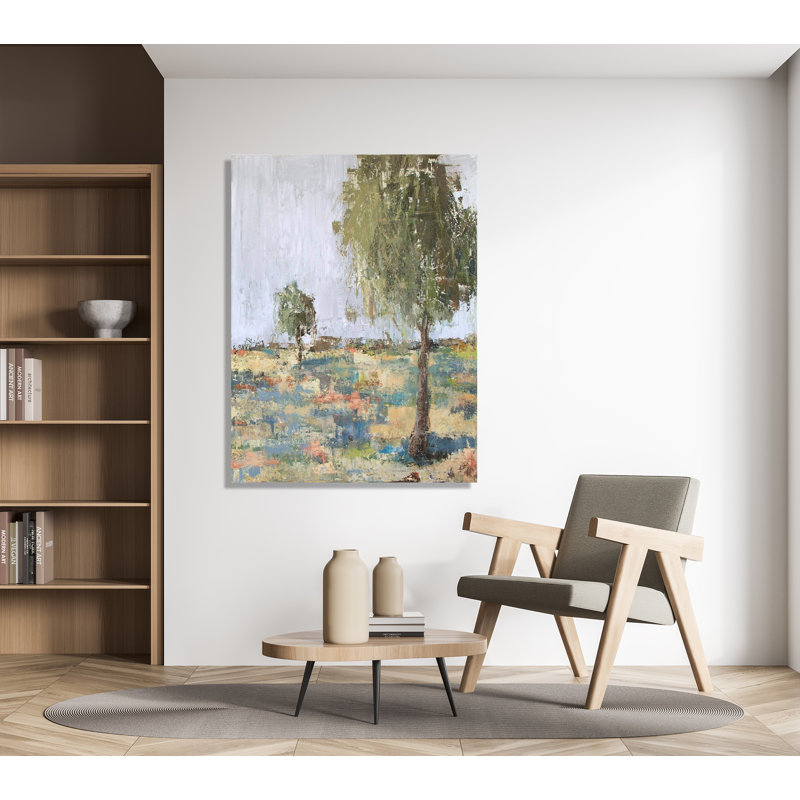 Spring Day II - Artist Enhanced Canvas Print, 41.5" H x 31.5" W x 1.75" D, White Framed Canvas