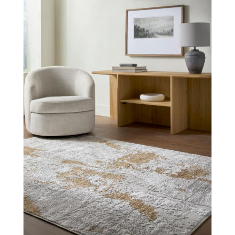 Abstract Indoor Rug, Rectangle 5'3" x 7'