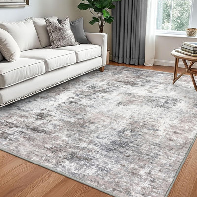Tapis abstraits lavables à la machine avec envers antidérapant pour le salon de la chambre à coucher