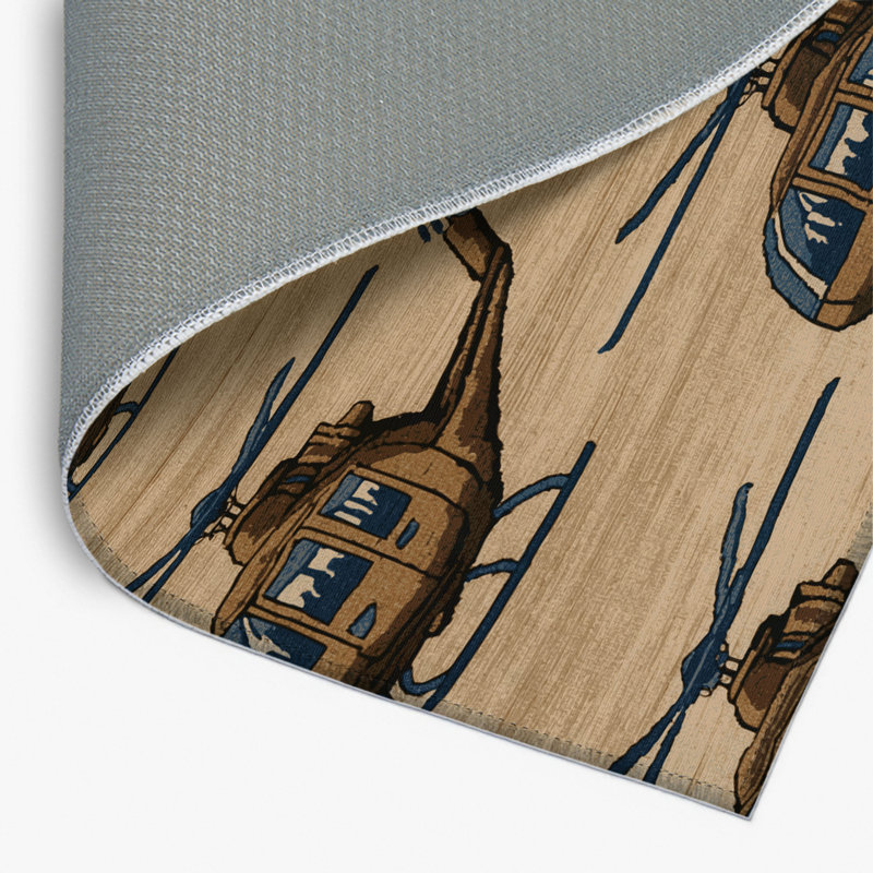 Tapis intérieur et extérieur beige Transport, Rectangle 4pi x 6 pi
