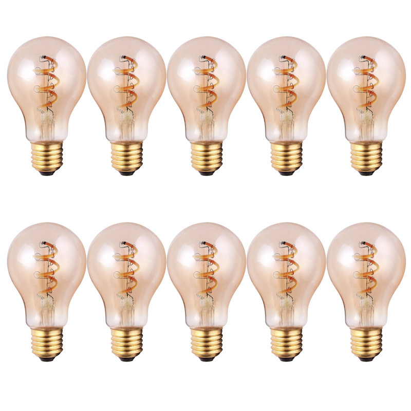 4W E27 LED Vintage Edison GLS Light Bulb Amber