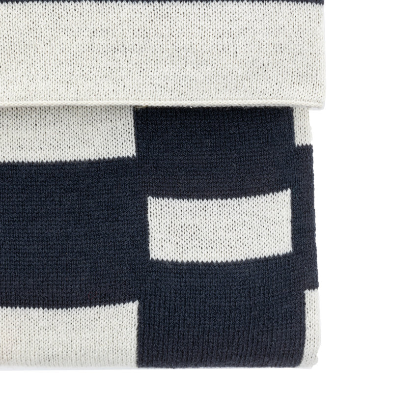 Lohko Knitted Throw , Ink