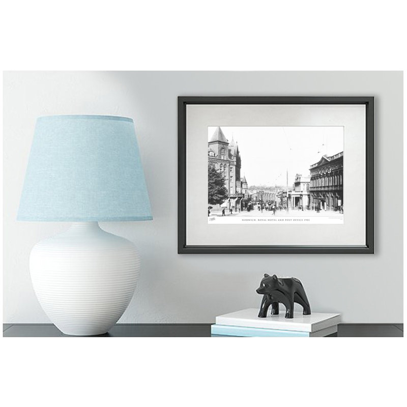 Norwich, Royal Hotel And Post Office 1901 by Francis Frith - Single Picture Frame Print, 28cm H x 36cm W x 2.3cm D