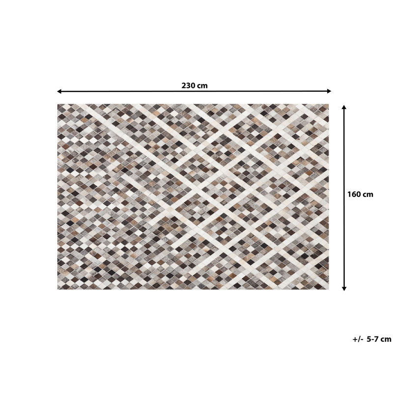 Vesper Rectangle Geometric Hand Woven Area Rug, Rectangle 160 X 230 Cm