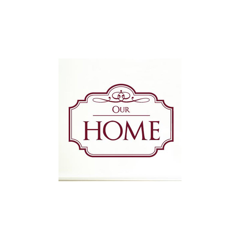 Non-Wall Damaging Wall Decal, Medium, Burgundy