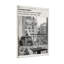 Scène parisienne en noir et blanc sur un balcon avec une femme lisant son journal - Toile tendue sur châssis (1 pièce)-201104127