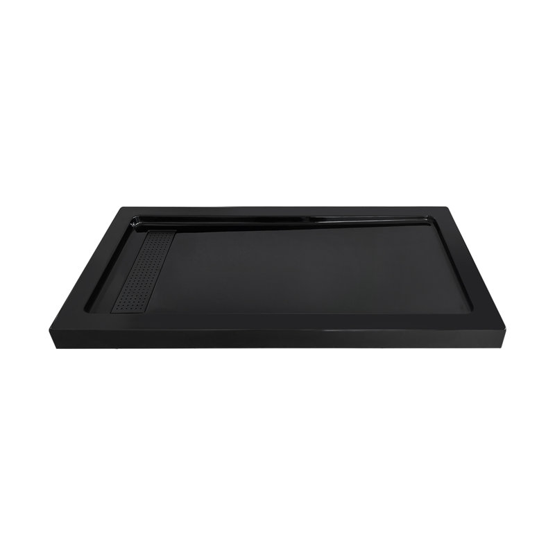 Base de douche 60 W 32 P, Noir