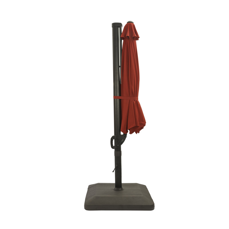 Parasol en porte-à-faux 129 "avec base 129", Rouge