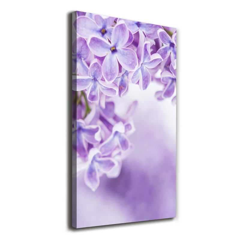 Lilac Flowers - Wrapped Canvas Print