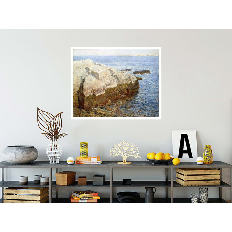 «Cliff Rock-Appledore» par Childe Hassam - estampe numérique, H 32 po x l 40 po