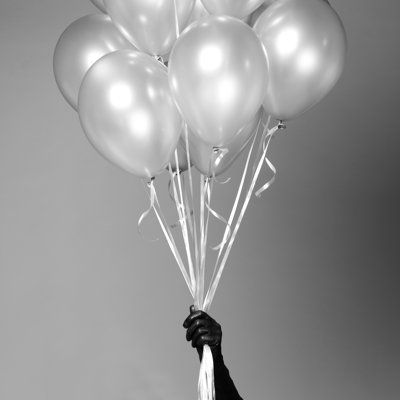 Ballons argentés par Unaemlag