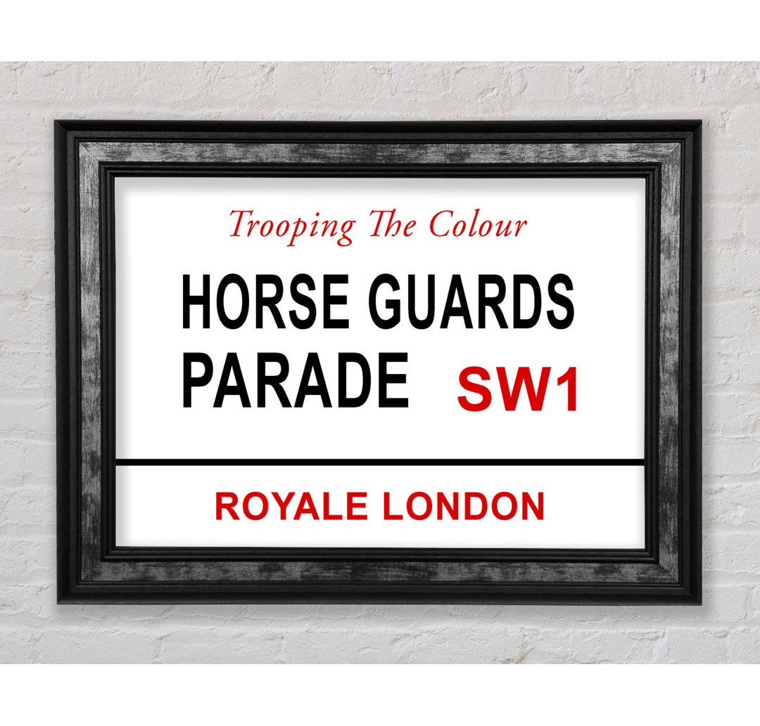 Horse Guards Parade Schilder - Einzelne Bilderrahmen Kunstdrucke