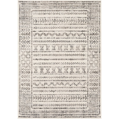 Alza Southwestern Gray/Black/Ivory Area Rug