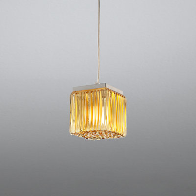 Cubetti 1 - Light Steel Square/Rectangle Pendant