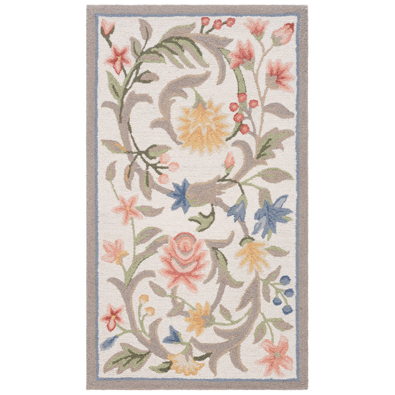 Hollander Handmade Hooked Wool Area Rug, Rectangle 2'9" x 4'9"