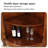 Vintage Solid Wood Triangular Corner Cabinet