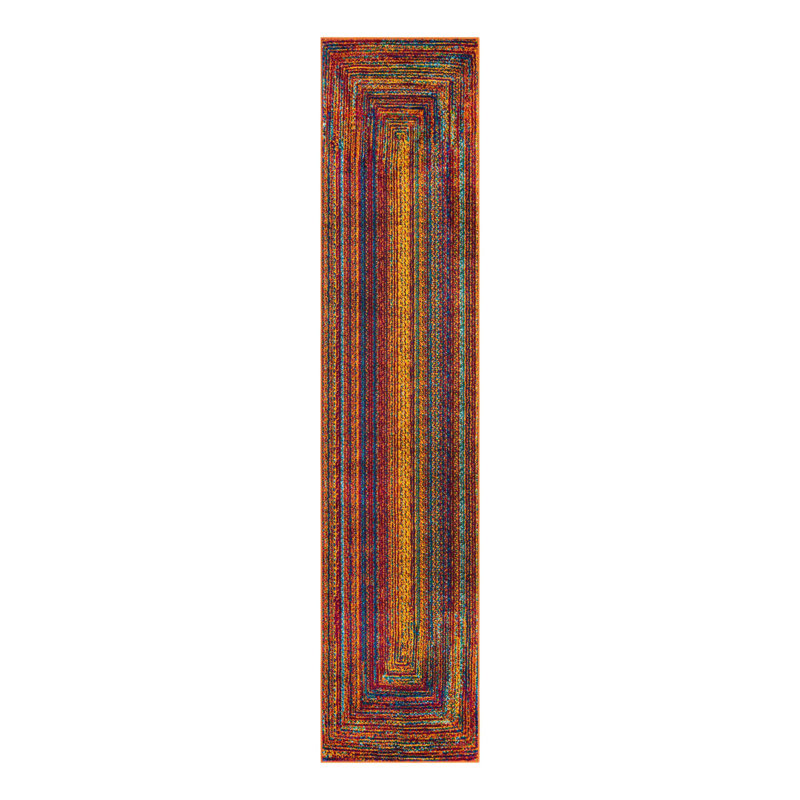 Tapis Weedman Rainbow Calypso, Tapis de couloir 2 pi 7 po x 12 pi