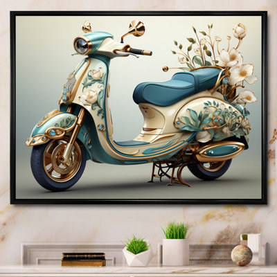 " Golden Scooter Luxury Elegance "