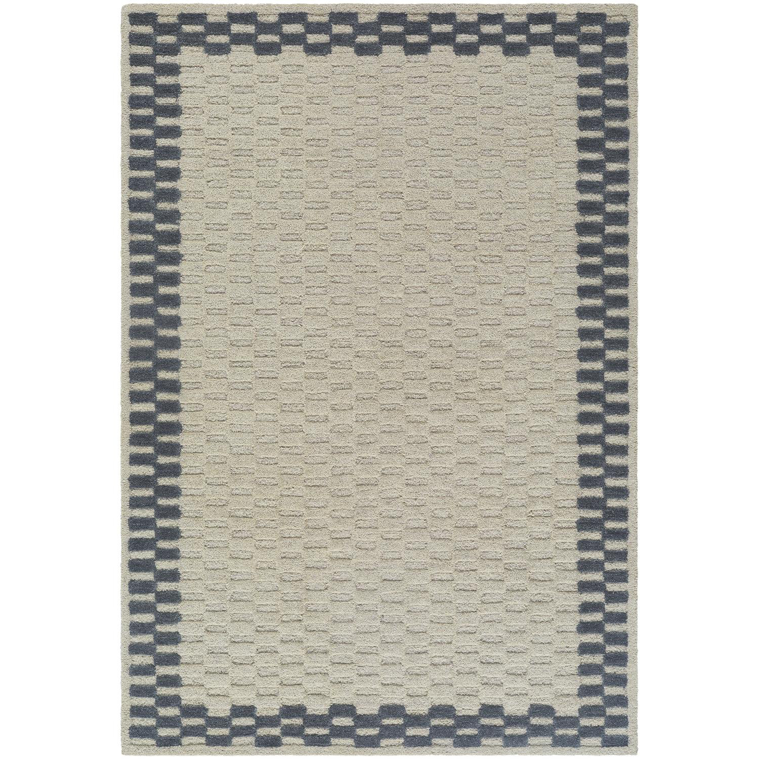 Hand-Tufted Geometric Pattern Rug, Rectangle 2' x 3'