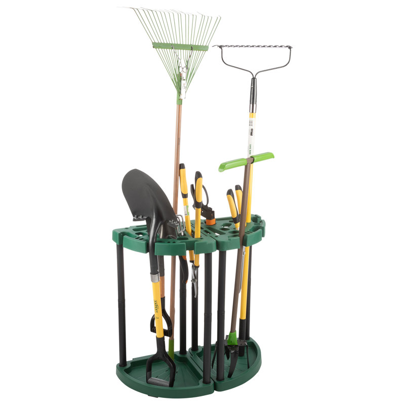 Green and Black Plastic Corner Tool Organizer 2-Pack