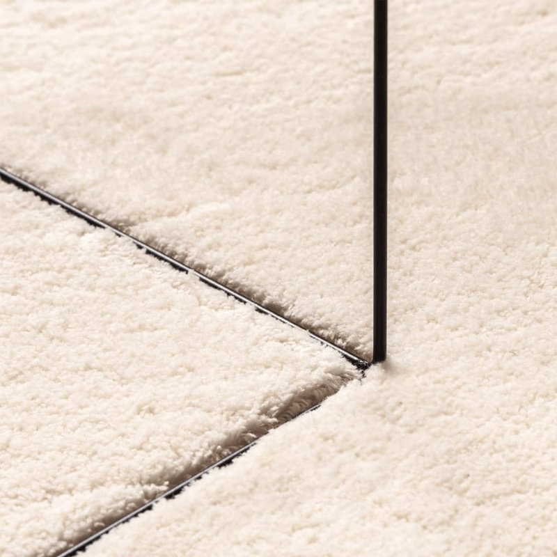 Rug "HUARTE" Short Pile Soft and Washable Beige, Rectangle 120 x 170cm