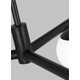 Vibi 3 Light Metal Dimmable Sputnik Chandelier