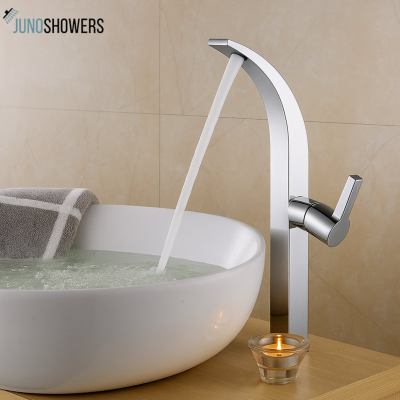 Chrome Finish Brass Body Bathroom Vessel Sink Faucet – Modern & Durable Design