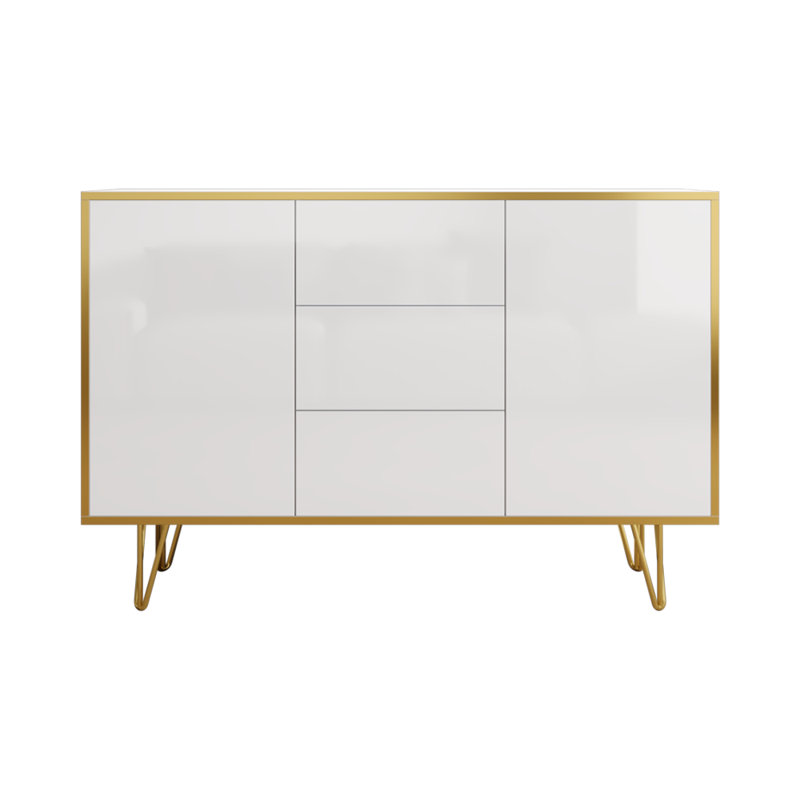 Gerritdina 55" Sideboard with High Gloss Finish, White