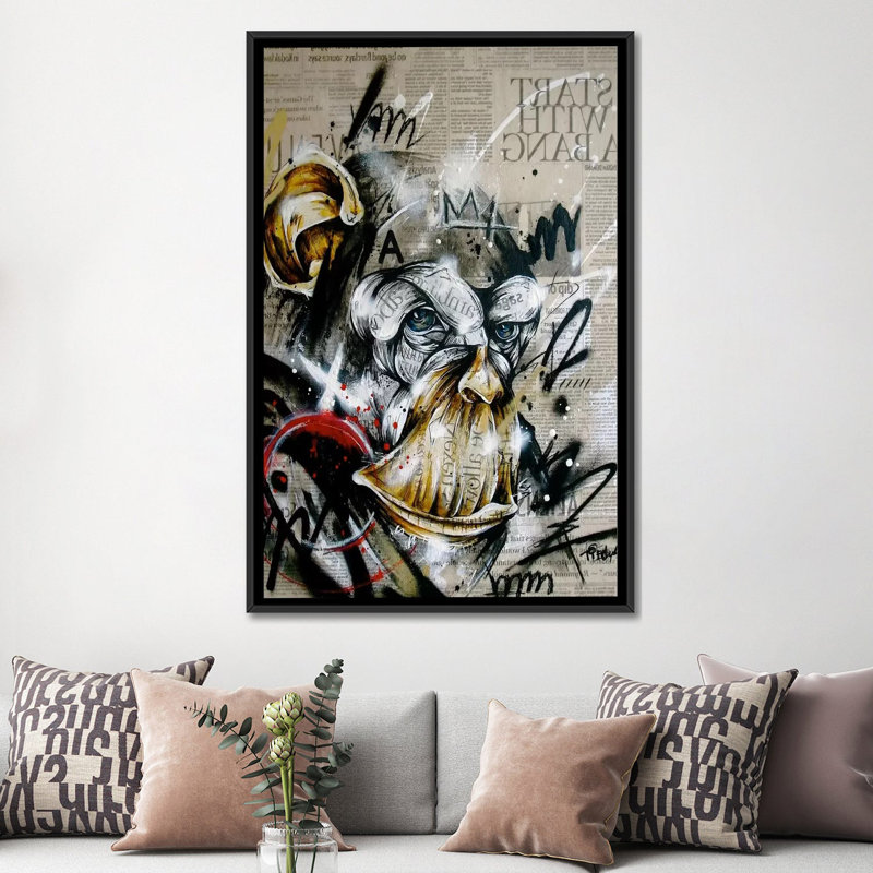 « informante », impression sur toile tendue, Toile avec cadre noir, Pas de tapis, H 48 po x l 32 po x P 1,5 po