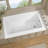 54 In. X 32 In. Rectangular Drop-In Soaking Bathtub Acrylic Bathroom Soaking Bath Tub With Right Drain In White